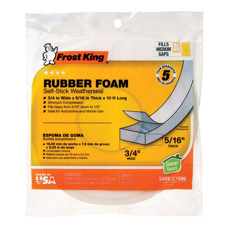 FROST KING RUBBER TAPE 10'X5/16"" WT R534WH